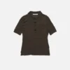Silk polo knit