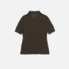 Silk polo knit