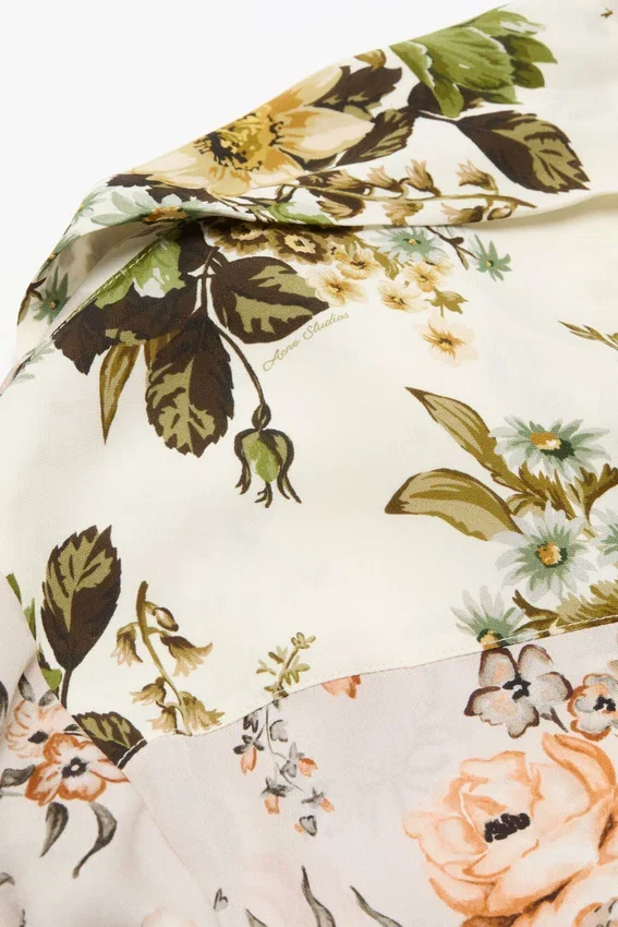 Silk shirt dress