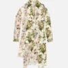 Silk shirt dress