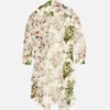 Silk shirt dress