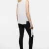 Silk sleeveless blouse
