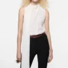 Silk sleeveless blouse