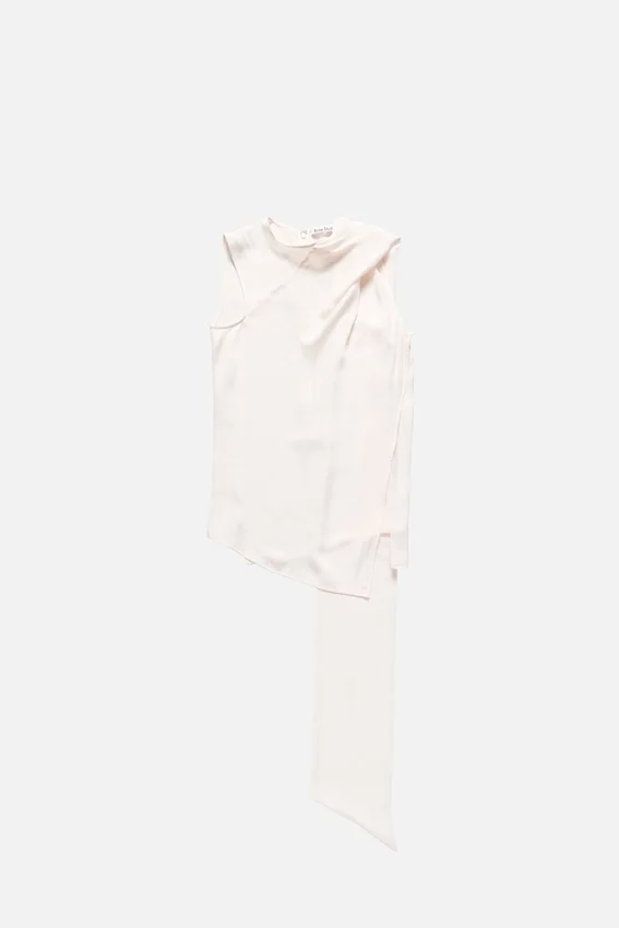 Silk sleeveless blouse
