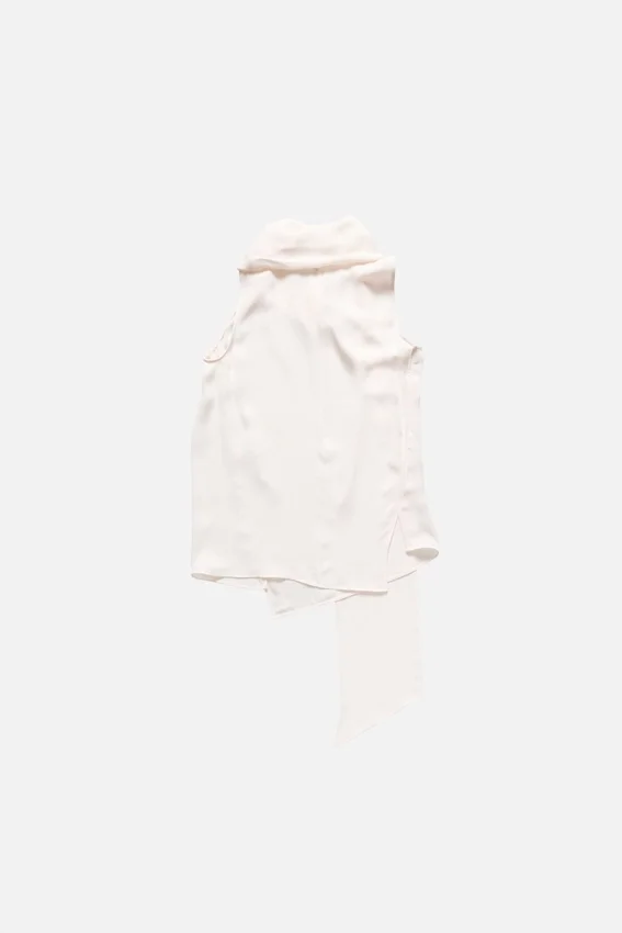 Silk sleeveless blouse