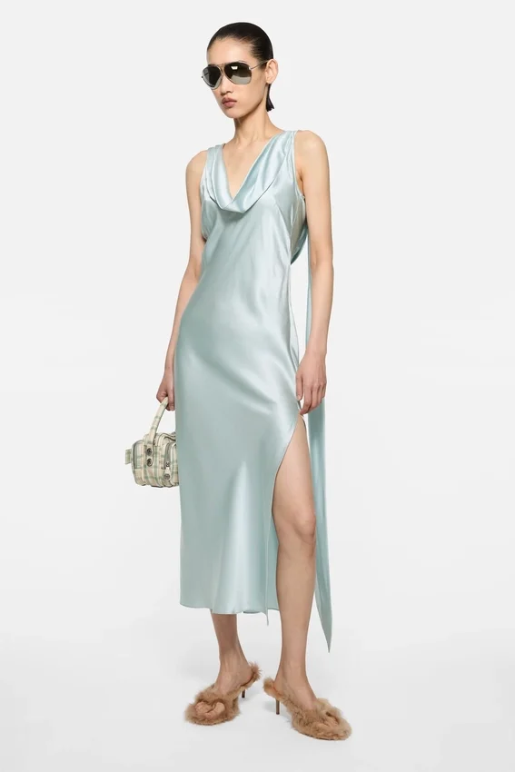 Silk tunic dress