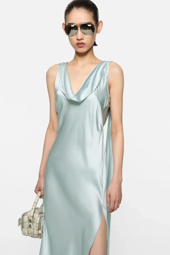 Silk tunic dress