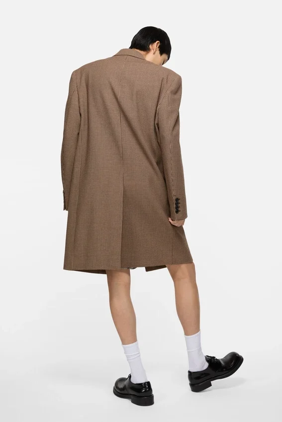 Single-Breasted Wool Coat