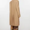 Single-breasted wool coat