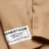 Single-breasted wool coat