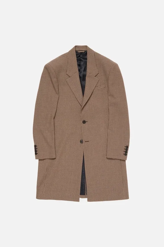 Single-Breasted Wool Coat