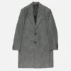 Single-breasted wool overcoat