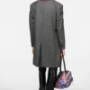 Single-breasted wool overcoat