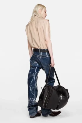 Sleeveless silk blouse
