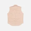Sleeveless silk blouse