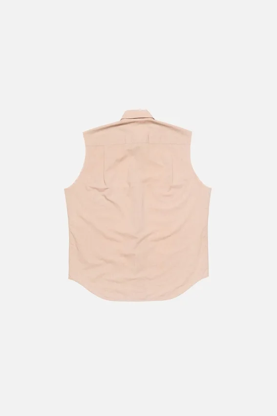 Sleeveless silk blouse