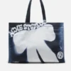Spray logo shopper tote