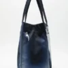 Spray logo shopper tote