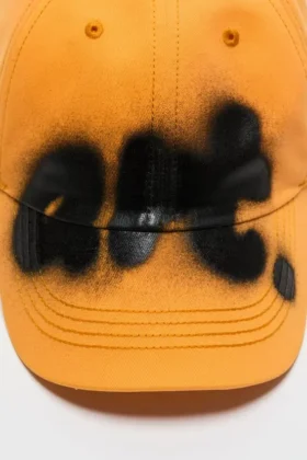 Sprayed graphic cap