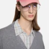 Sprayed logo cap