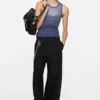 Sprayed logo tank top