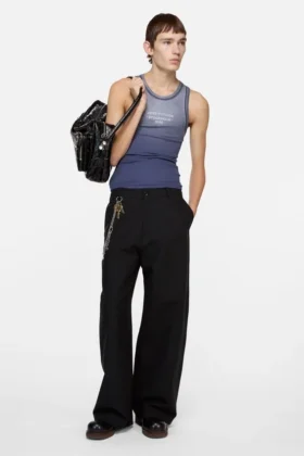 Sprayed logo tank top