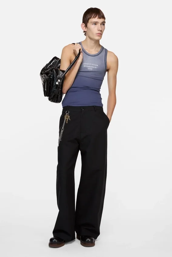Sprayed logo tank top