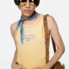 Sprayed logo tank top