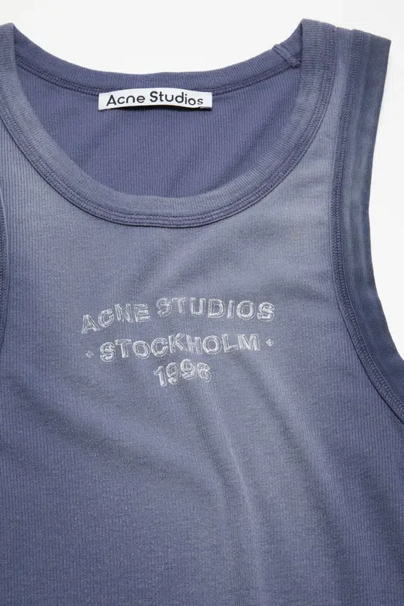 Sprayed logo tank top
