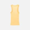 Sprayed logo tank top