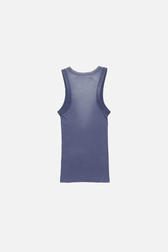 Sprayed logo tank top