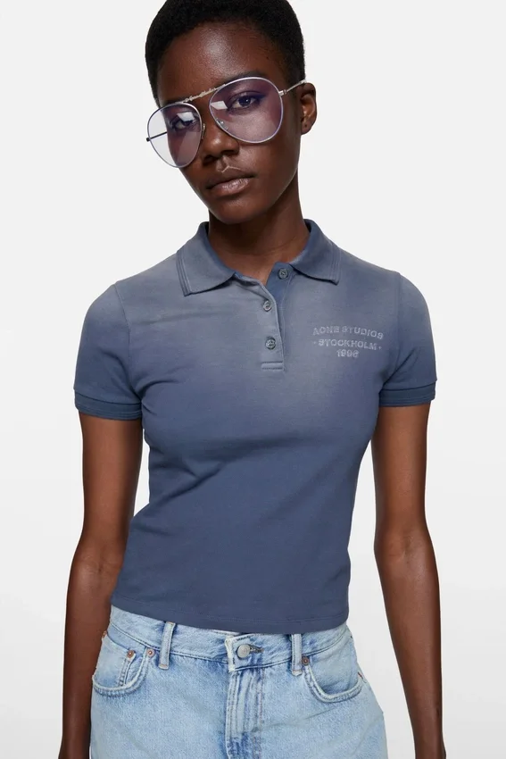 Sprayed polo t-shirt