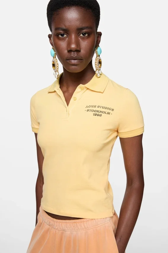 Sprayed polo t-shirt