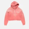 Sprayed zip hoodie