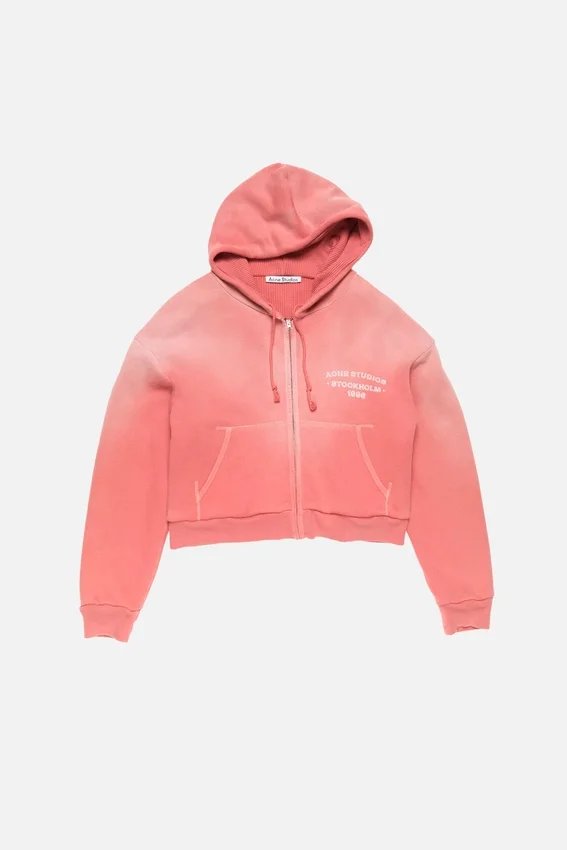 Sprayed zip hoodie