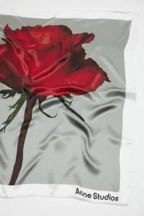 Square silk scarf