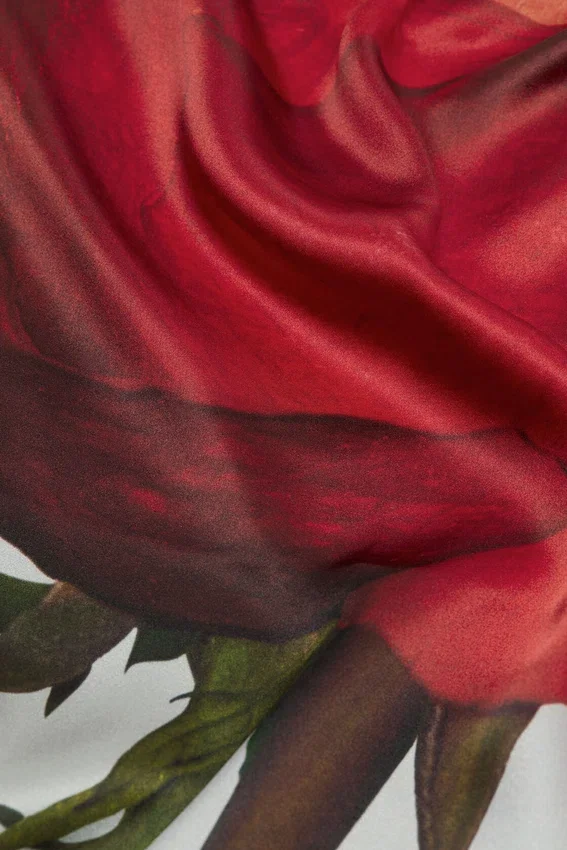 Square silk scarf