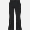 Stretch zip trousers
