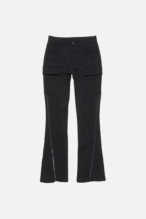 Stretch zip trousers