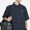Stripe button-up shirt
