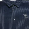 Stripe button-up shirt