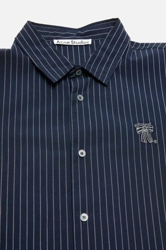 Stripe button-up shirt