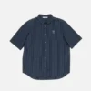 Stripe button-up shirt