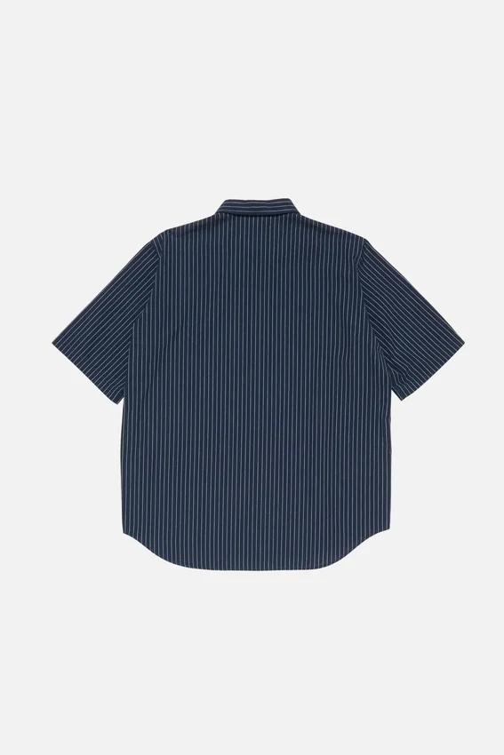 Stripe button-up shirt