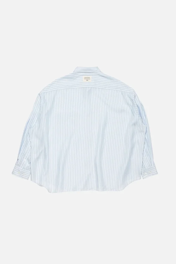 Striped button-up shirt
