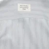 Striped button-up shirt