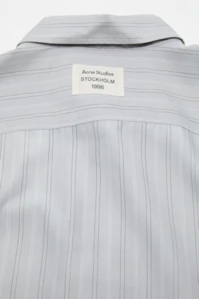 Striped button-up shirt