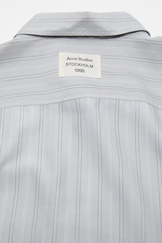 Striped button-up shirt
