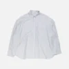 Striped button-up shirt