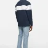 Striped polo sweatshirt